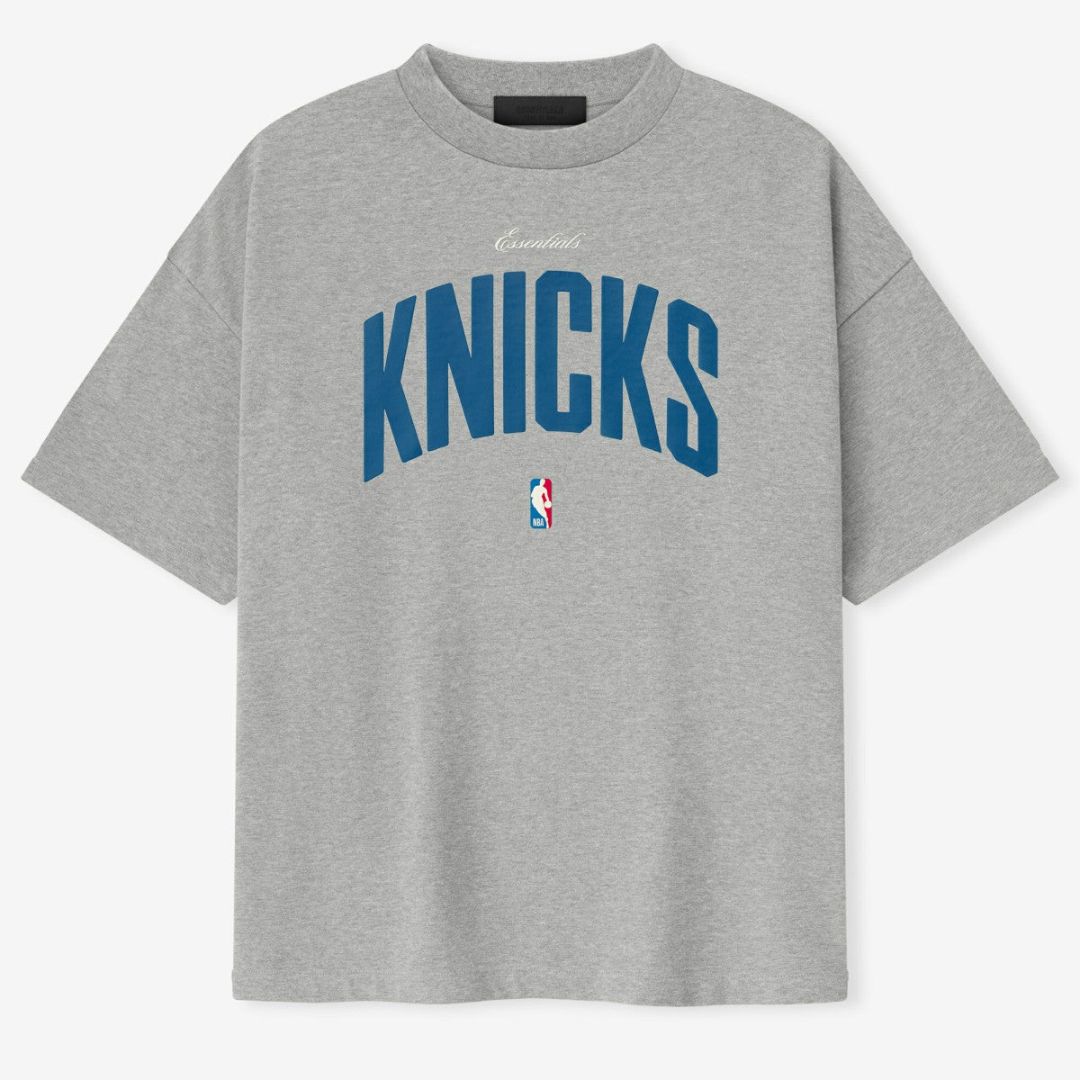 NBA - New York Knicks Fear of God x NBA Unisex 90's T-Shirt - Heather Gray