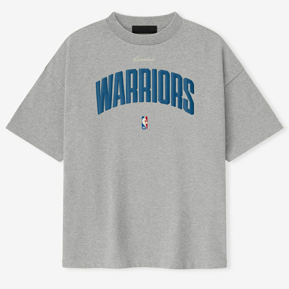 NBA - Golden State Warriors Fear of God x NBA Unisex 90's T-Shirt - Heather Gray