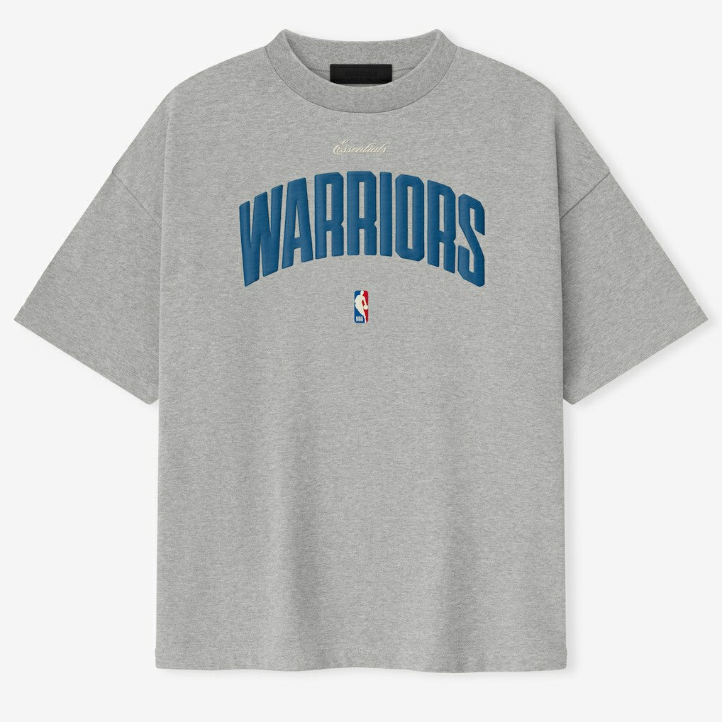 NBA - Golden State Warriors Fear of God x NBA Unisex 90's T-Shirt - Heather Gray