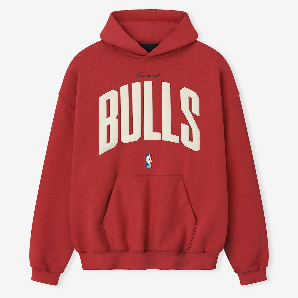 NBA - Chicago Bulls Fear of God x NBA Unisex 90's Hoodie - Red