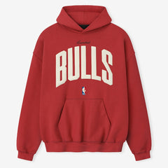 NBA - Chicago Bulls Fear of God x NBA Unisex 90's Hoodie - Red