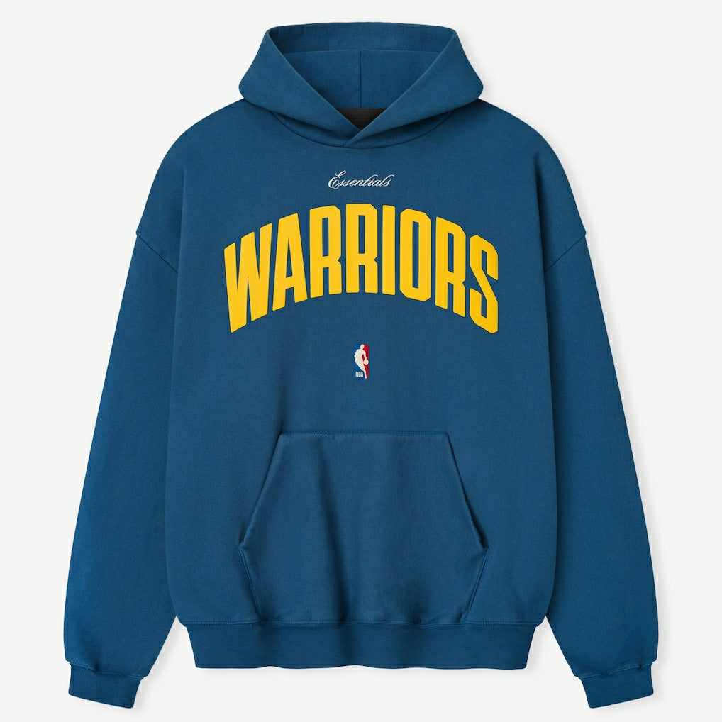 NBA - Golden State Warriors Fear of God x NBA Unisex 90's Hoodie - Blue
