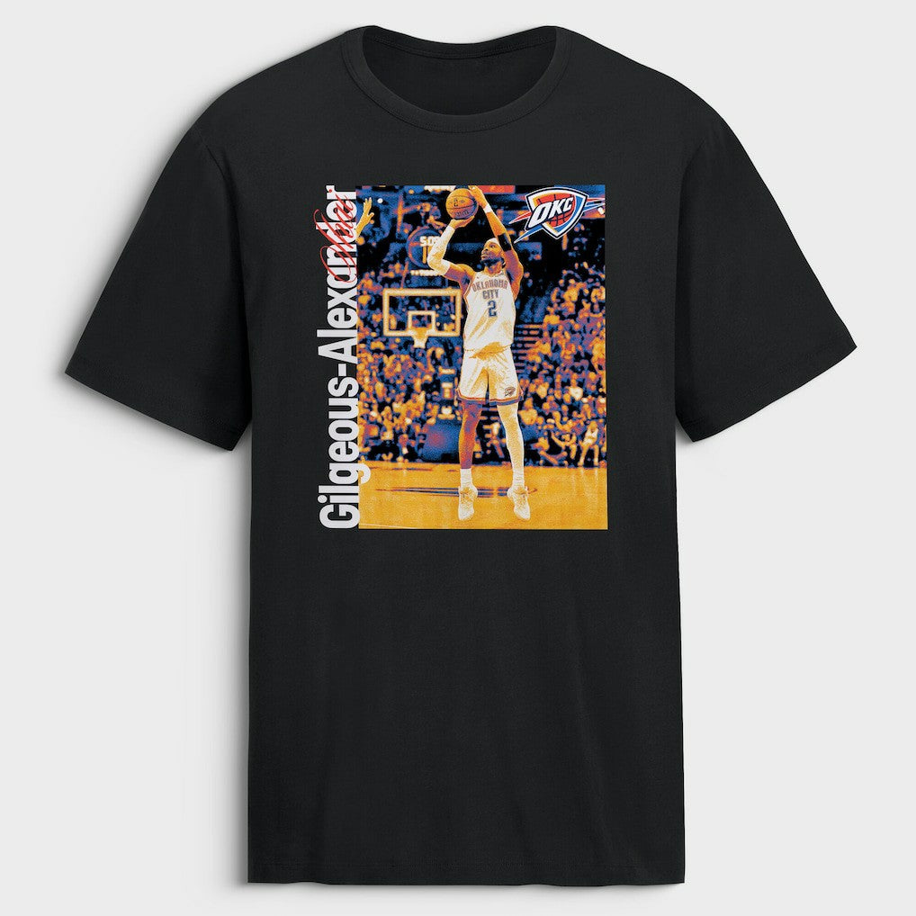 NBA - Shai Gilgeous-Alexander Oklahoma City Thunder Legacy T-Shirt - Black