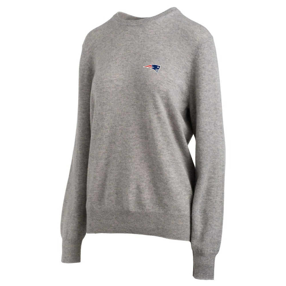 New England Patriots NAADAM Cashmere Sweater Gray - NFL