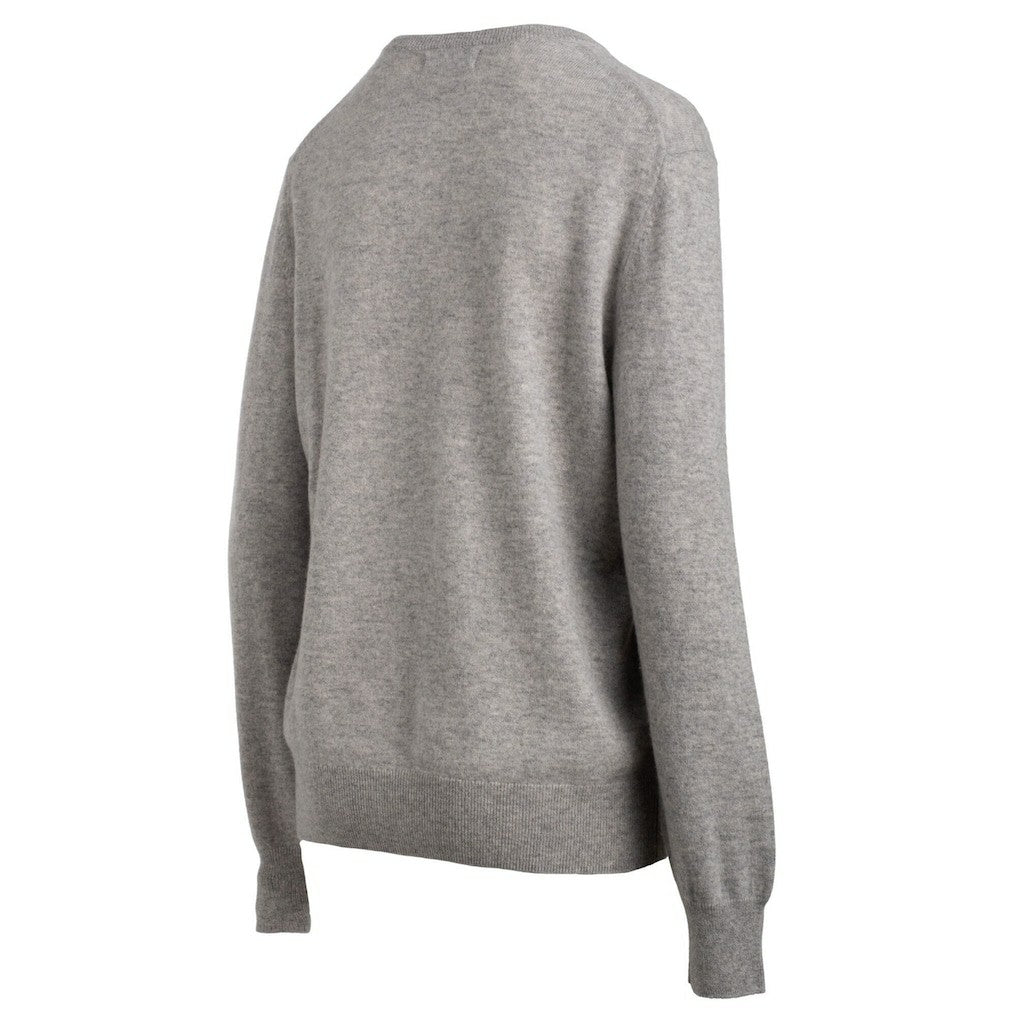New England Patriots NAADAM Cashmere Sweater Gray - NFL