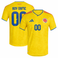 Adidas Colombia National Team FIFA x World Cup 2026 Home On Field Custom Jerseys - Yellow