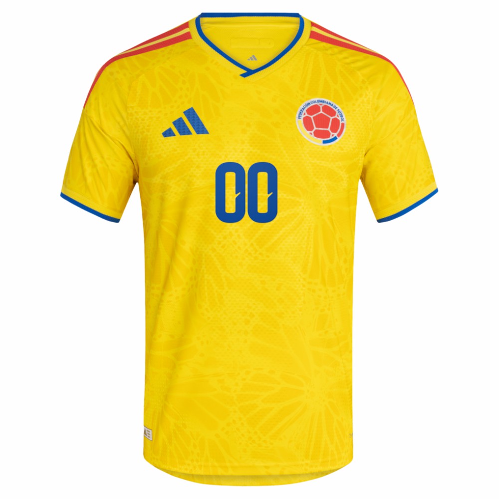 Adidas Colombia National Team FIFA x World Cup 2026 Home On Field Custom Jerseys - Yellow
