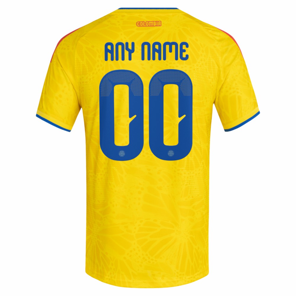 Adidas Colombia National Team FIFA x World Cup 2026 Home On Field Custom Jerseys - Yellow