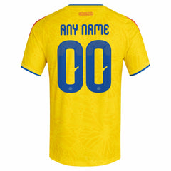 Adidas Colombia National Team FIFA x World Cup 2026 Home On Field Custom Jerseys - Yellow
