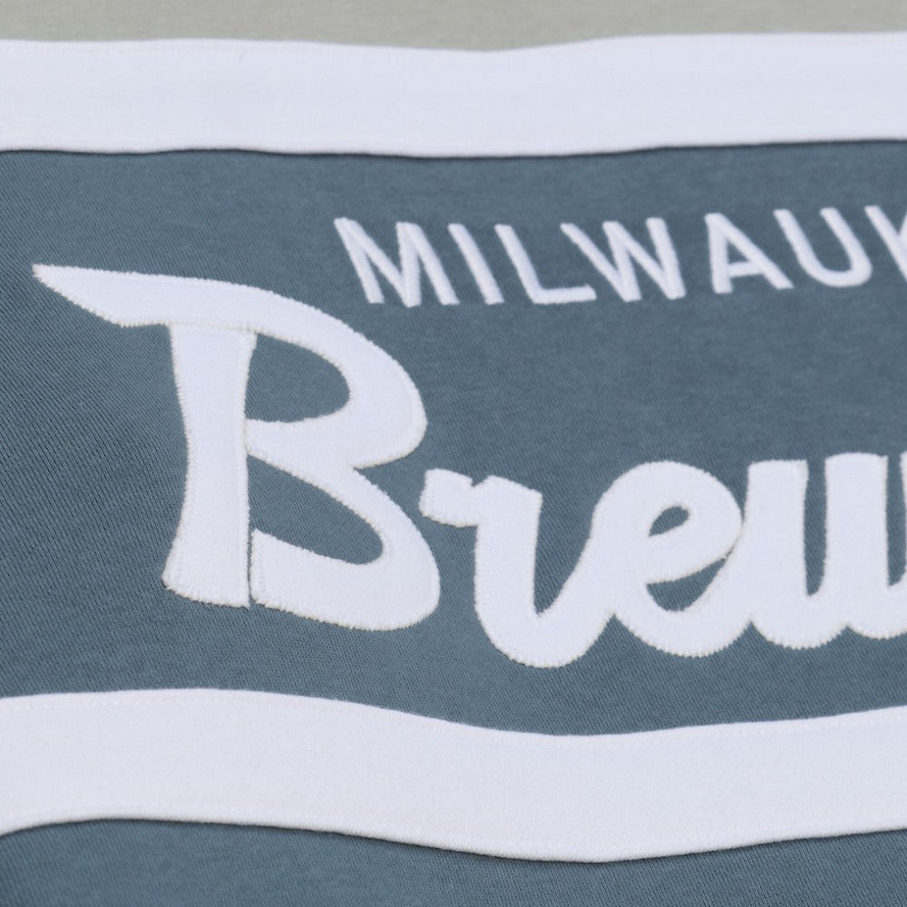 Milwaukee Brewers Mitchell & Ness Cooperstown Collection Thunderstorm Head Coach Hoodie Clearance