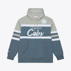 Chicago Cubs Mitchell & Ness Cooperstown Collection Thunderstorm Head Coach Hoodie Online