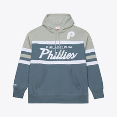 Philadelphia Phillies Mitchell & Ness Cooperstown Collection Thunderstorm Head Coach Hoodie Clearance