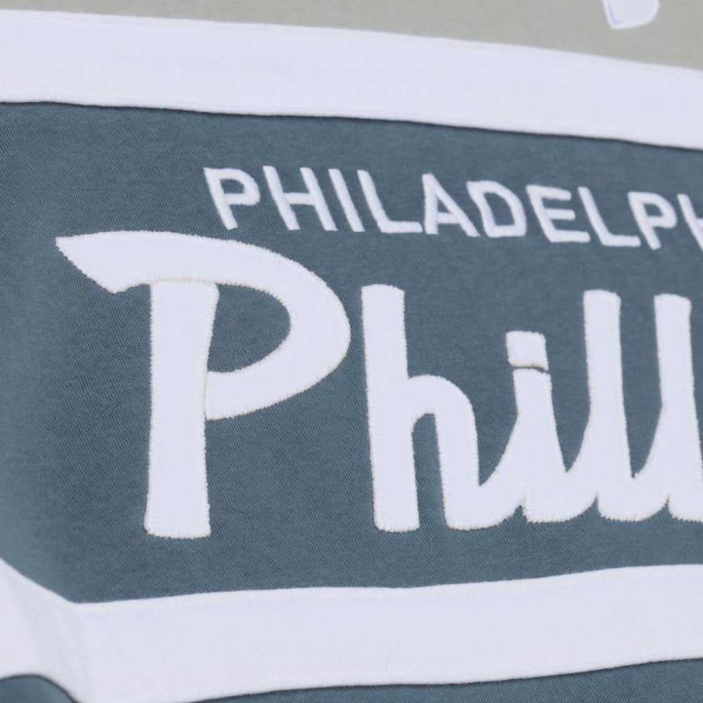 Philadelphia Phillies Mitchell & Ness Cooperstown Collection Thunderstorm Head Coach Hoodie Clearance
