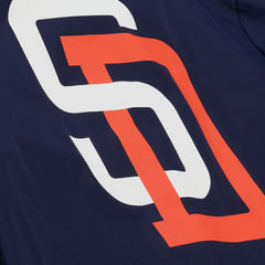 San Diego Padres Mitchell & Ness Full-Snap Hooded Coaches Jacket Lifestyle