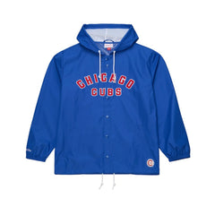 Chicago Cubs Mitchell & Ness Full-Snap Hooded Coaches Jacket discount