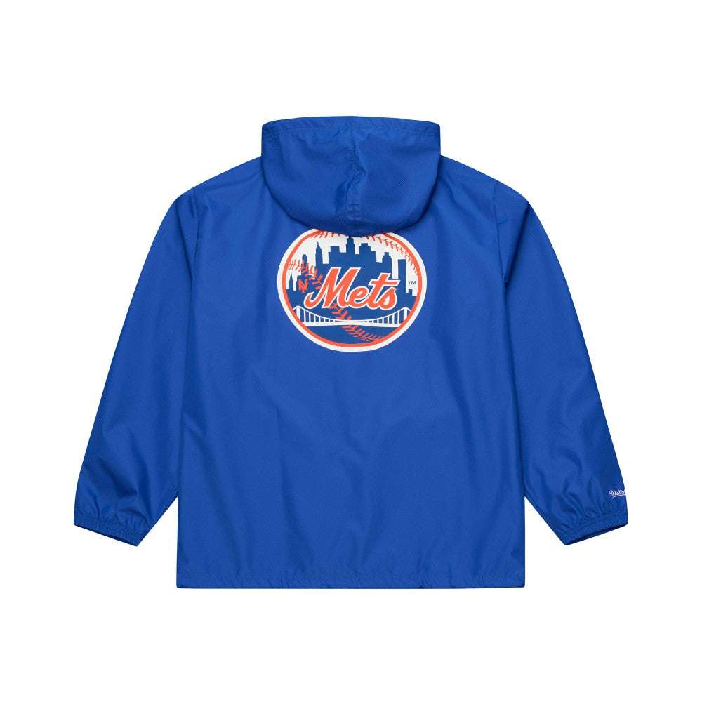 New York Mets Mitchell & Ness Full-Snap Hooded Coaches Jacket Clearance