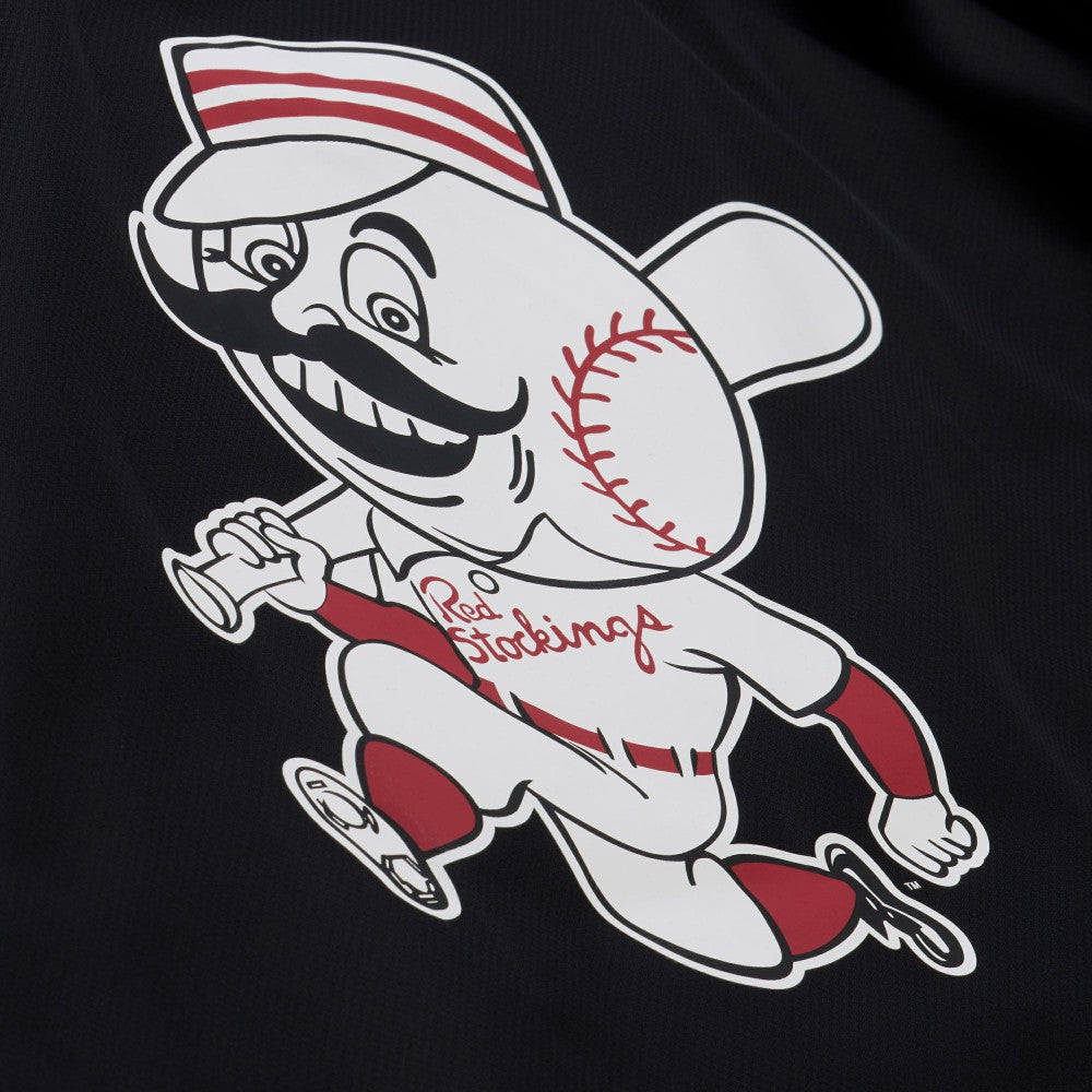 Cincinnati Reds Mitchell & Ness Full-Snap Hooded Coaches Jacket Lifestyle
