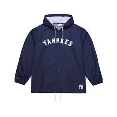 New York Yankees Mitchell & Ness Full-Snap Hooded Coaches Jacket Near Me