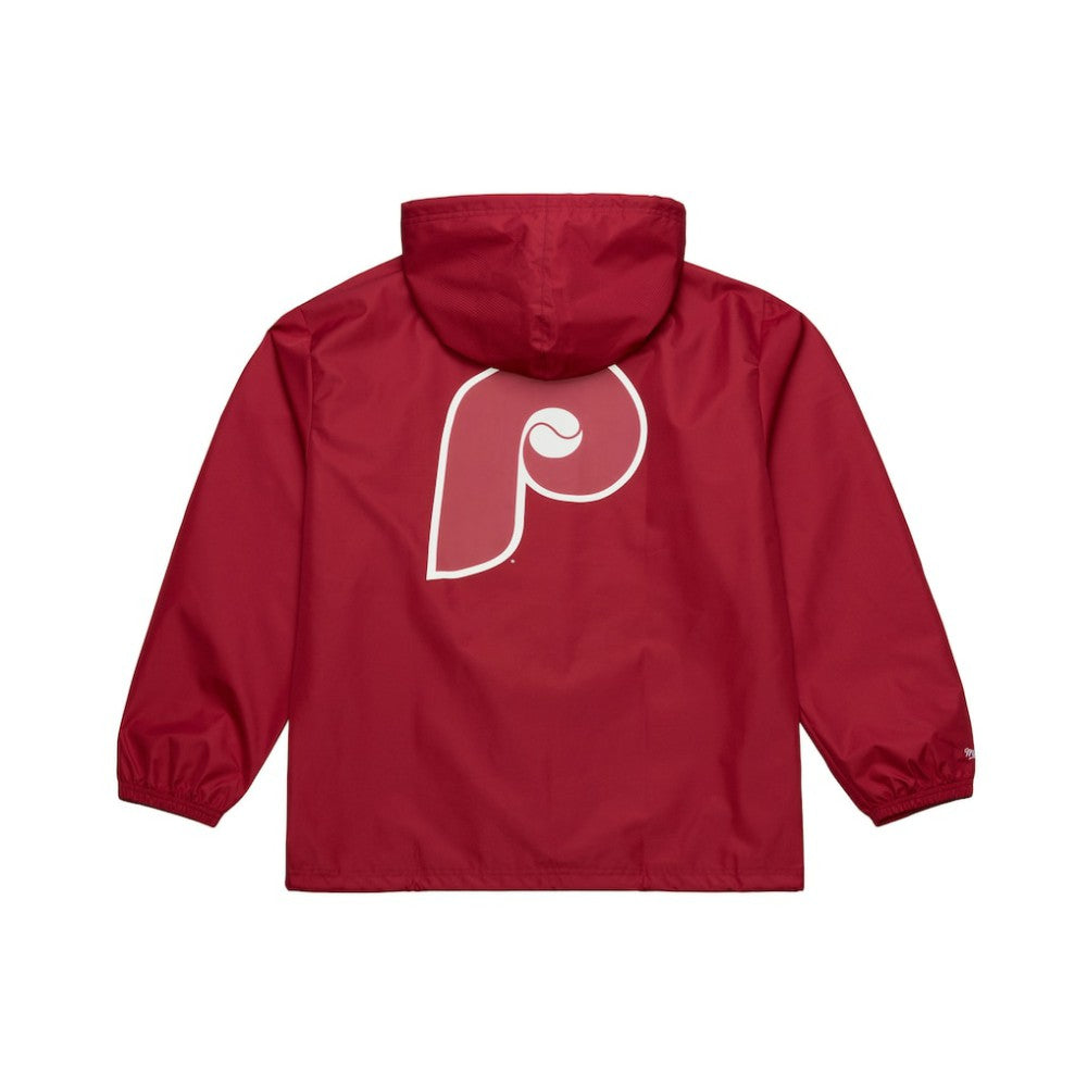 Philadelphia Phillies Mitchell & Ness Full-Snap Hooded Coaches Jacket Lifestyle