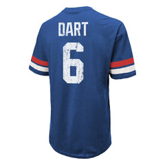 Jaxson Dart New York Giants Majestic Threads Oversized T-Shirt Royal - NFL