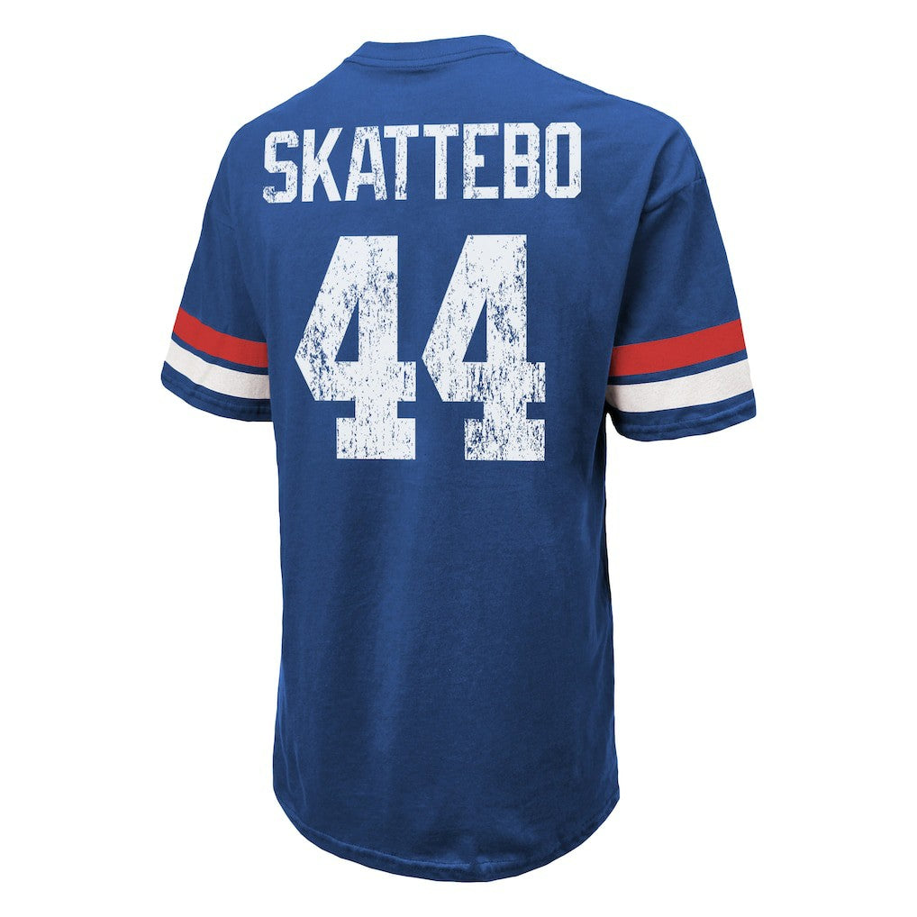 Cam Skattebo New York Giants Majestic Threads Oversized T-Shirt Royal - NFL