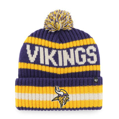 Minnesota Vikings '47 Bering Cuffed Knit Hat with Pom Purple - 47 brand