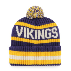 Minnesota Vikings '47 Bering Cuffed Knit Hat with Pom Purple - 47 brand