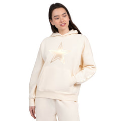 Dallas Cowboys Starter Women's Pastels Relaxed Travel Hoodie Cream - NFL