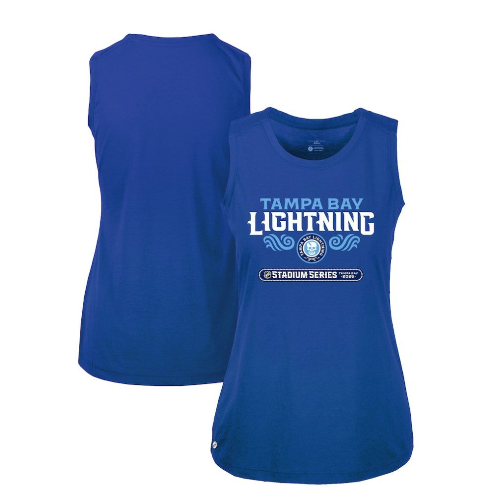 Tampa Bay Lightning - Levelwear Women's 2026 NHL Stadium Series Macy Tank Top Blue