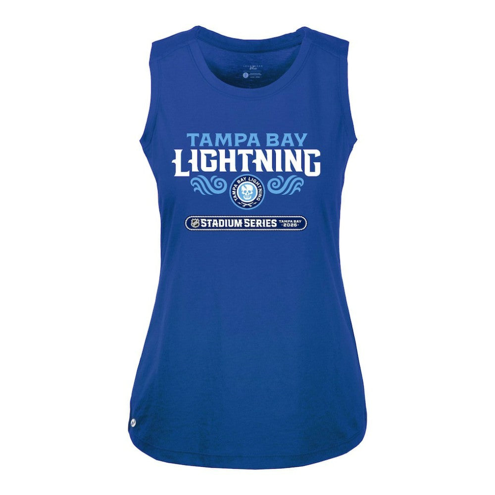 Tampa Bay Lightning - Levelwear Women's 2026 NHL Stadium Series Macy Tank Top Blue