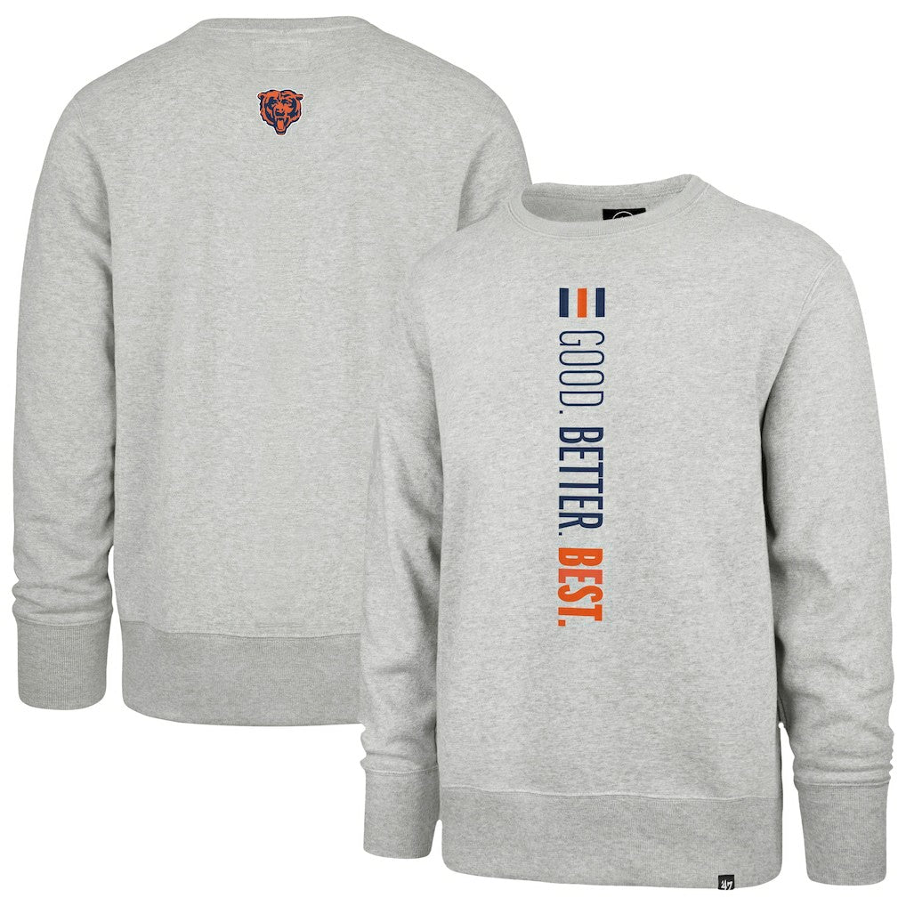 Chicago Bears '47 Good. Better. Best. Franklin Sweatshirt Heather Gray - 47 brand