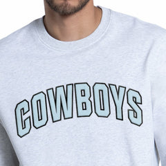 Dallas Cowboys Starter Faceoff Fleece Sweatshirt Ash - NFL