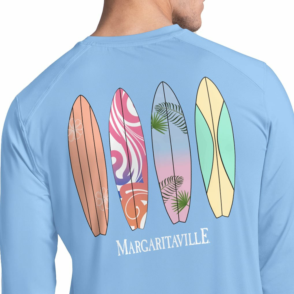 Dallas Cowboys Margaritaville Life's A Beach Long Sleeve Rashguard Light Blue - NFL