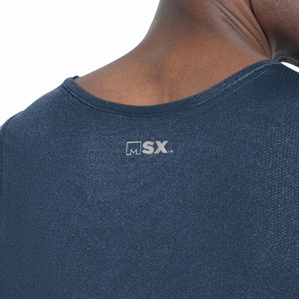 Dallas Cowboys MSX by Michael Strahan Energy Scoop Neck Tank Top Navy - NFL