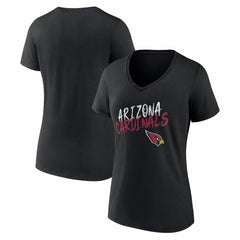 Arizona Cardinals Women's Hustle V-Neck T-Shirt Black - NFL