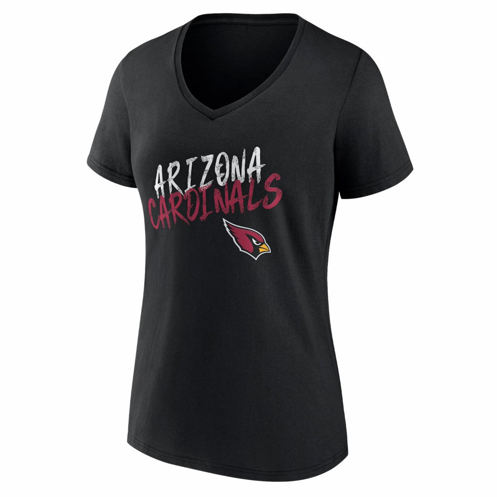 Arizona Cardinals Women's Hustle V-Neck T-Shirt Black - NFL
