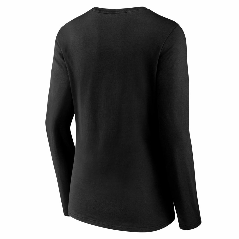 Baltimore Ravens Women's Hustle Long Sleeve V-Neck T-Shirt Black - NFL