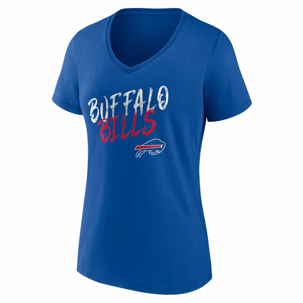 Buffalo Bills Women's Hustle V-Neck T-Shirt Royal - NFL