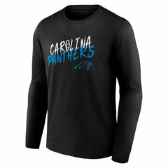 Carolina Panthers Hustle Long Sleeve T-Shirt Black - NFL