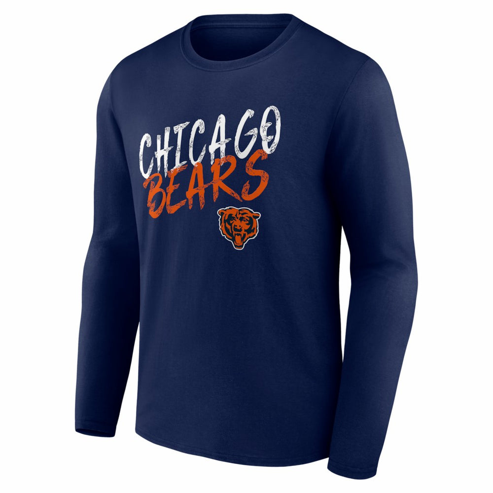 Chicago Bears Hustle Long Sleeve T-Shirt Navy - NFL
