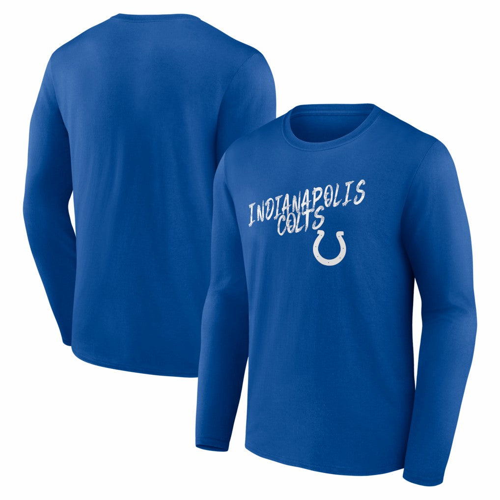 Indianapolis Colts Hustle Long Sleeve T-Shirt Royal - NFL