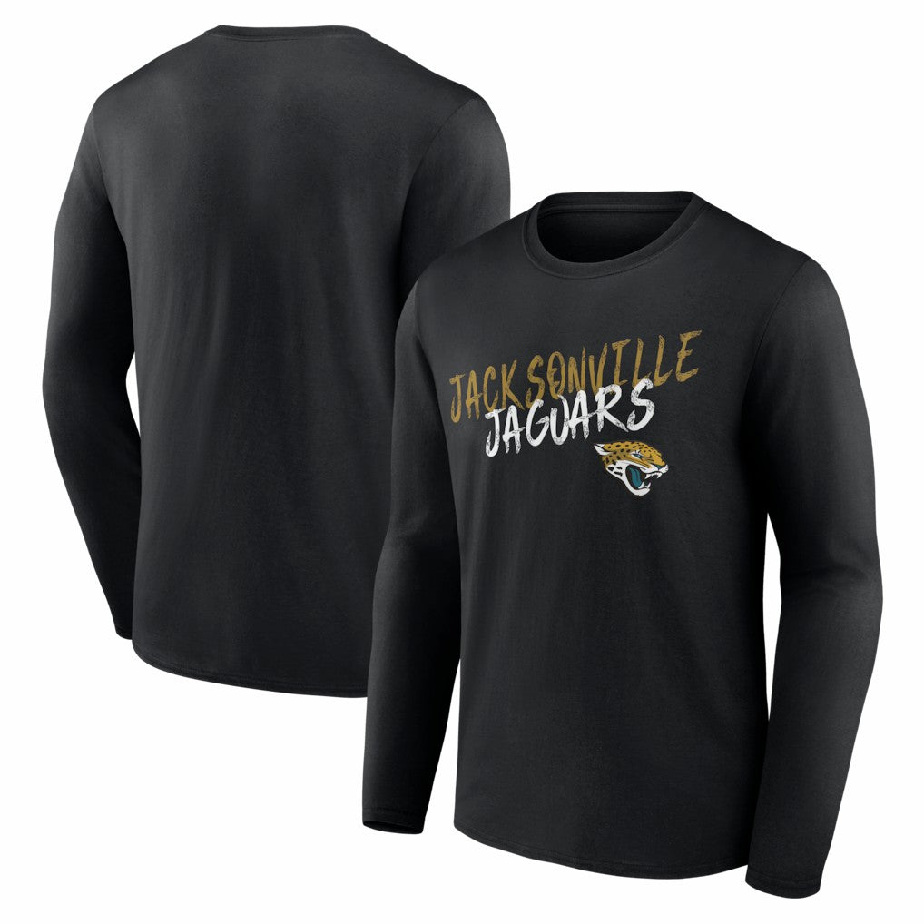 Jacksonville Jaguars Hustle Long Sleeve T-Shirt Black - NFL