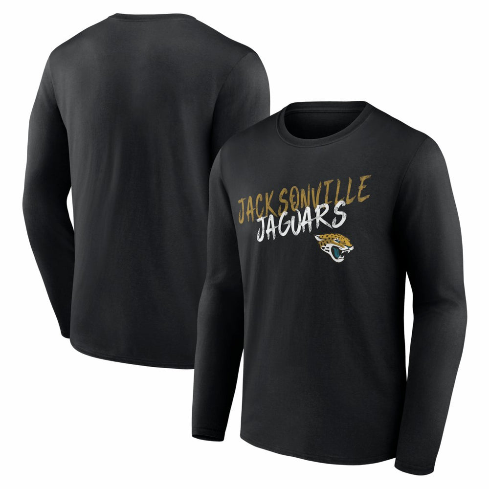 Jacksonville Jaguars Hustle Long Sleeve T-Shirt Black - NFL