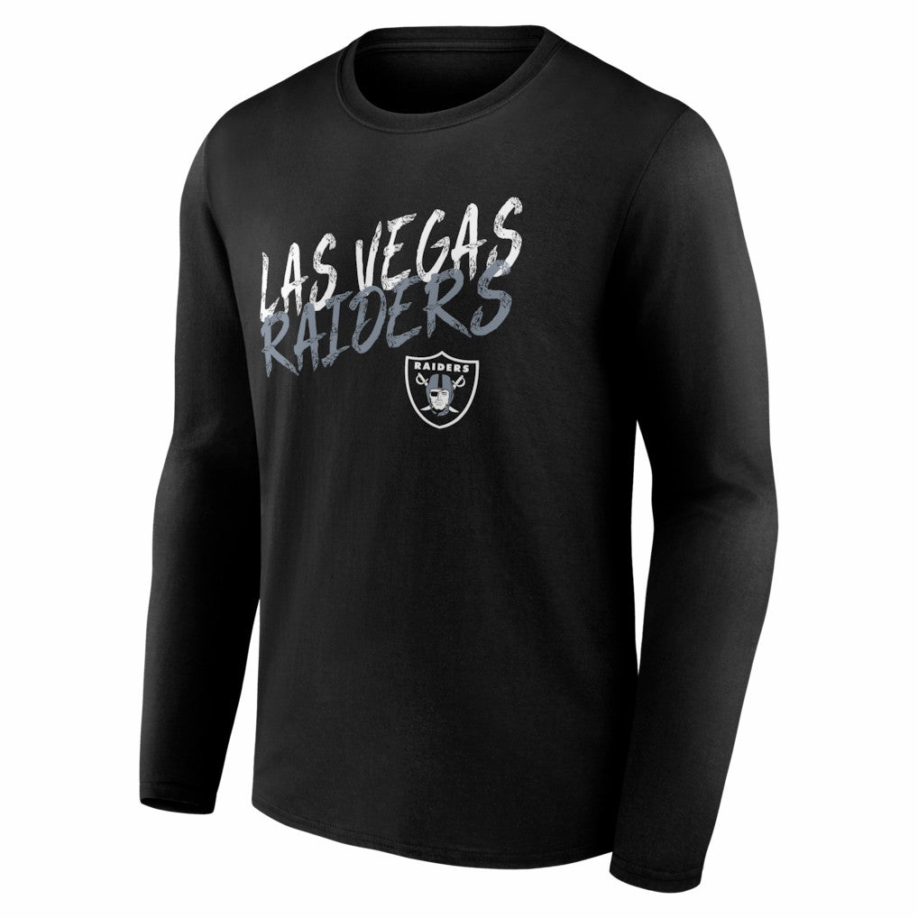Las Vegas Raiders Hustle Long Sleeve T-Shirt Black - NFL