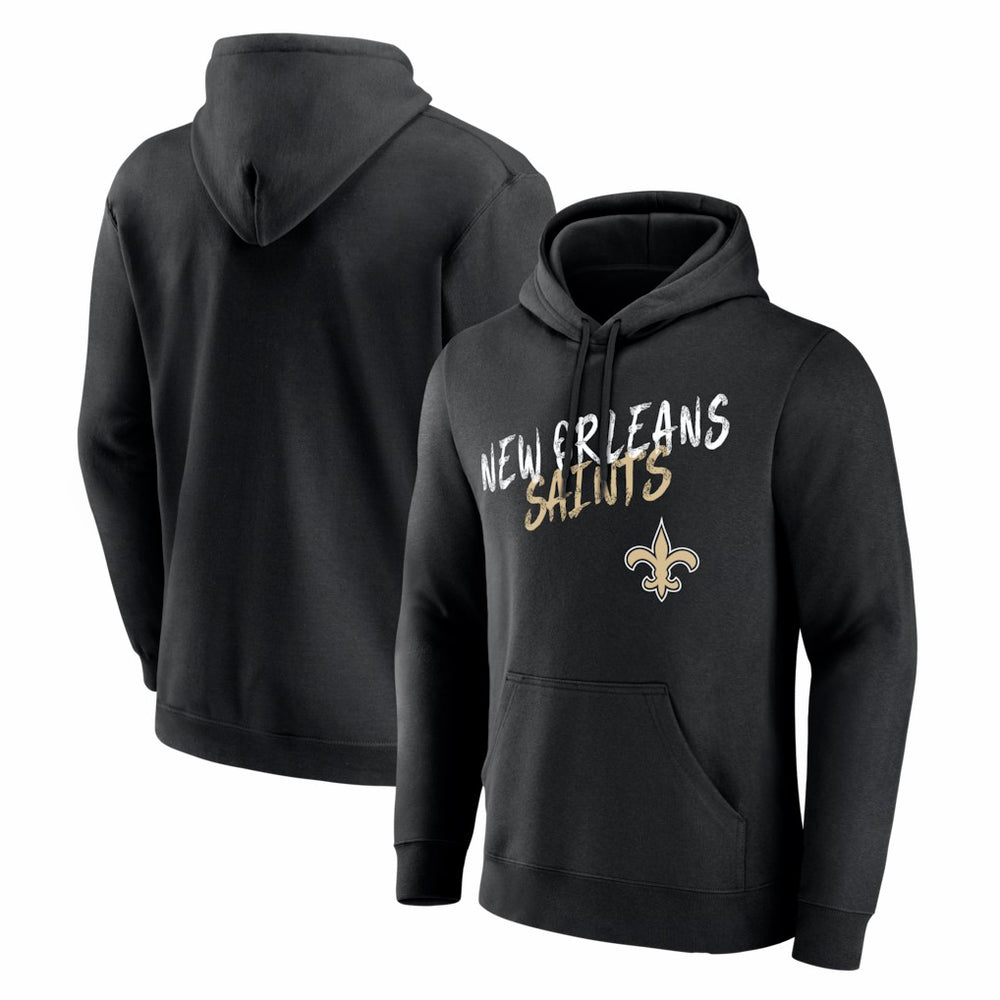 New Orleans Saints Hustle Hoodie Black - NFL