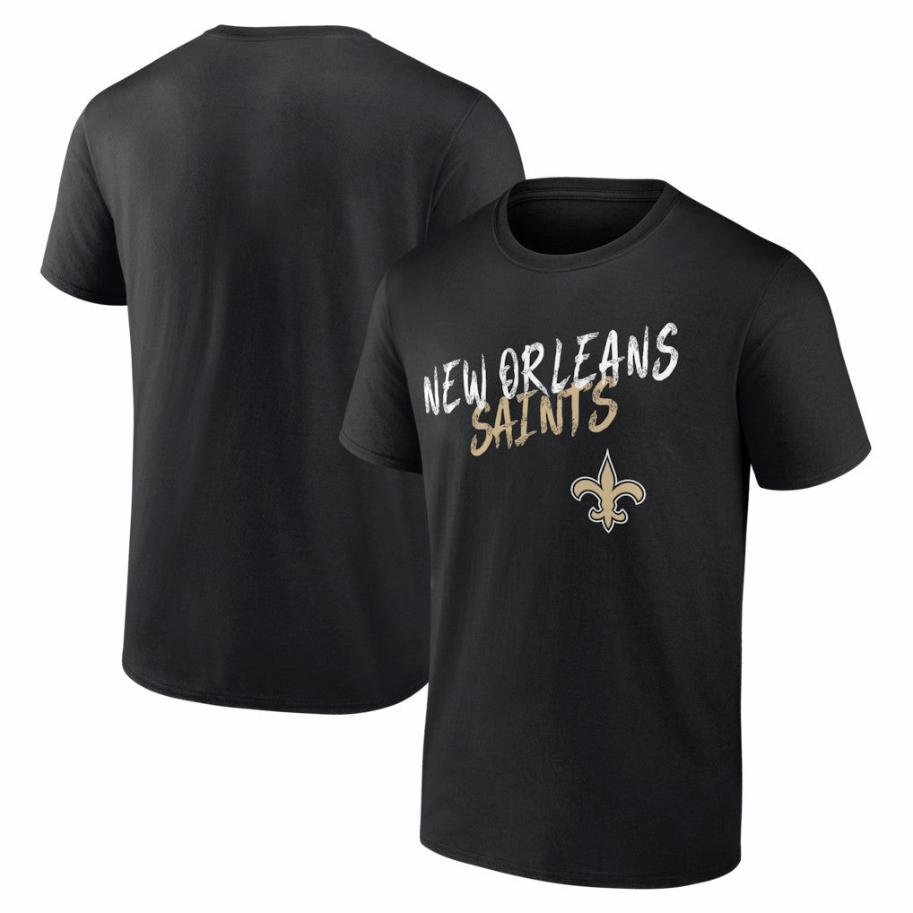 New Orleans Saints Hustle T-Shirt Black - NFL