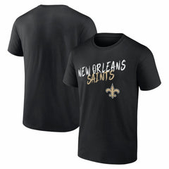 New Orleans Saints Hustle T-Shirt Black - NFL