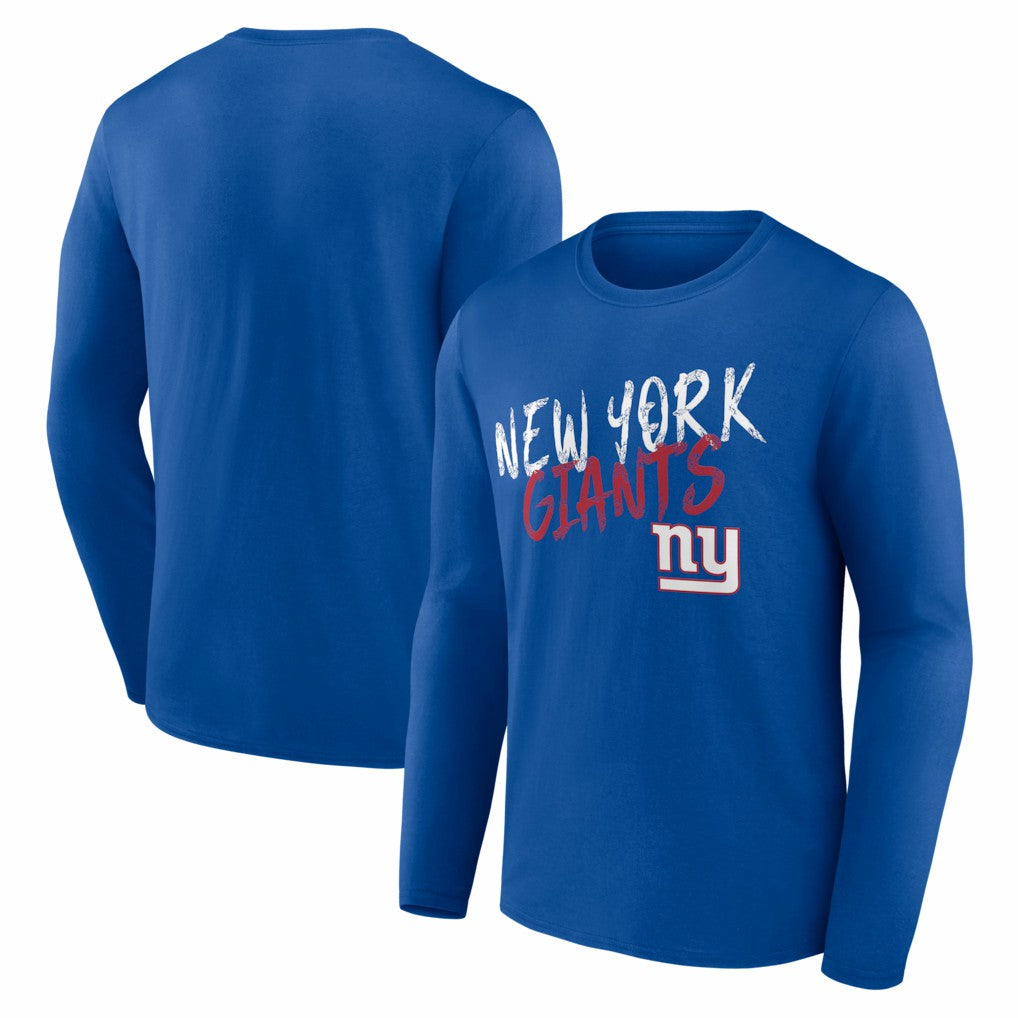New York Giants Hustle Long Sleeve T-Shirt Royal - NFL