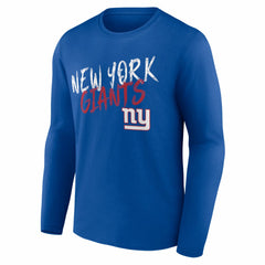 New York Giants Hustle Long Sleeve T-Shirt Royal - NFL