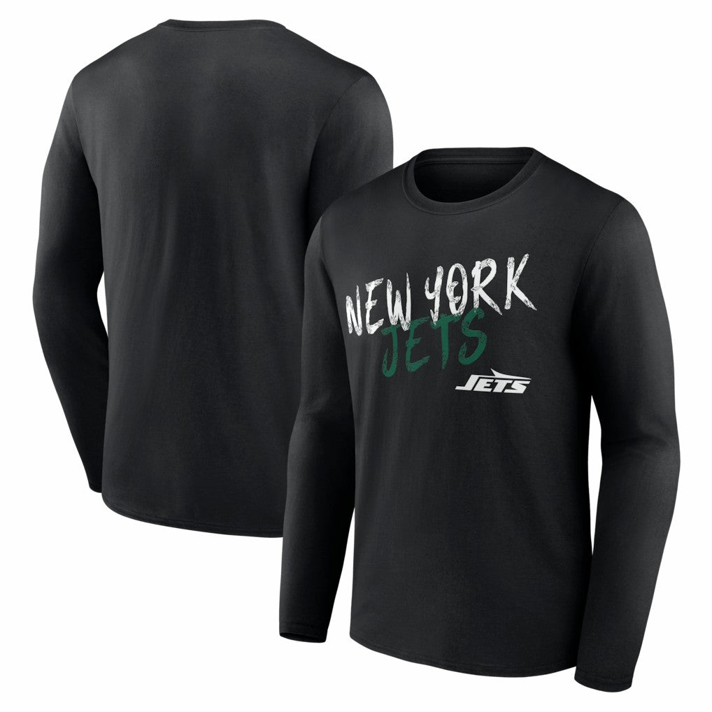 New York Jets Hustle Long Sleeve T-Shirt Black - NFL